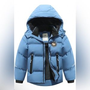 MOERDENG Kids Boy's Winter Coat Waterproof Fleece Lined Thick Down Coats/ 11-12